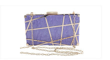 Load image into Gallery viewer, New Acrylic Hollow Metal Small Square Bag Banquet Dress Bag Ladies Clutch Wedding Bag
