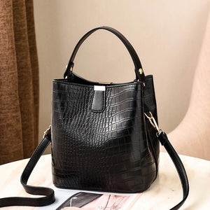 Women Pattern Handbag High Capacity Casual Crocodile Shoulder Messenger Bags Ladies PU Purse