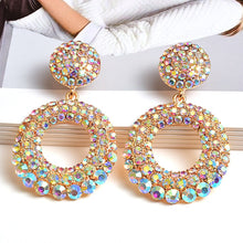 Load image into Gallery viewer, Fashion Exaggerated Large Round Temperament Diamond Earrings Women's Accessories
