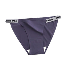 Load image into Gallery viewer, European And American Sexy Women's Briefs Ice Silk Seamless Sweet Hip Lifting Sports Pure Cotton Bottom Crotch Fun G-String Pants
