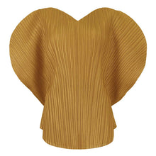Load image into Gallery viewer, Woman Pleated T Shirt Solid Heart-shaped Design V Collar Batwing Sleeve Loose Tops Casual Style
