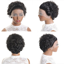 Load image into Gallery viewer, New: lace front wig short pixie human hair real hair
