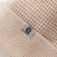 Load image into Gallery viewer, Fashion Autumn And Winter New Five-Breasted Woolen Hat Wild Cape Capless Warm Knitted Hat With Fur Balls

