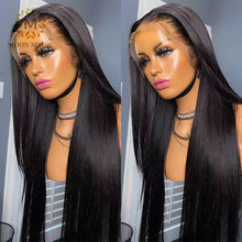 Load image into Gallery viewer, Full Lace Human Hair Wigs Straight Lace Front Wig Glueless Full Lace Wig Human Hair Pre Plucked Human Hair Wigs 26inches 150%
