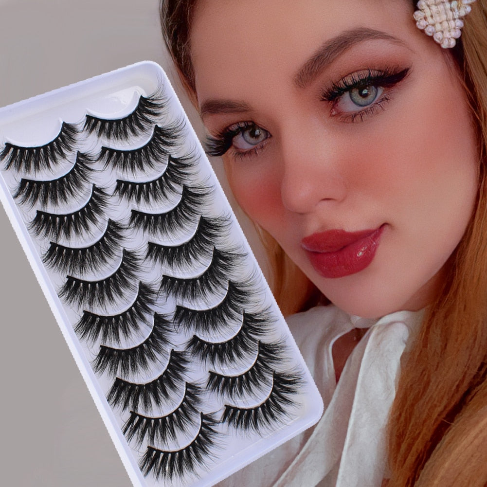 5/10Pairs 3D Mink Lashes Natural Eyelashes Dramatic False Eyelashes Faux Cils Makeup Wholesale Fake Eyelash Extension maquiagem