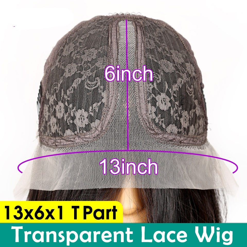 Transparent Lace Wigs 28 30 Inch Human Hair Wig Human Hair Lace Wig T Part Brazilian Bone Straight Lace Front Human Hair Wigs