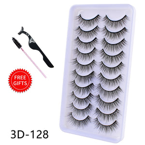 5/10Pairs 3D Mink Lashes Natural Eyelashes Dramatic False Eyelashes Faux Cils Makeup Wholesale Fake Eyelash Extension maquiagem