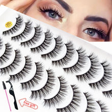 Load image into Gallery viewer, 5/10Pairs 3D Mink Lashes Natural Eyelashes Dramatic False Eyelashes Faux Cils Makeup Wholesale Fake Eyelash Extension maquiagem
