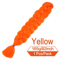 Load image into Gallery viewer, 82 Inch 165g/Pack Synthetic Crochet Hair Pre Stretched Jumbo Braiding Hair High Temperature Fiber Hair Extensions For Box Braids

