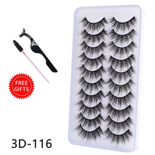Load image into Gallery viewer, 5/10Pairs 3D Mink Lashes Natural Eyelashes Dramatic False Eyelashes Faux Cils Makeup Wholesale Fake Eyelash Extension maquiagem

