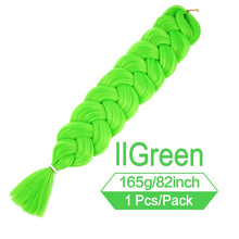 Load image into Gallery viewer, 82 Inch 165g/Pack Synthetic Crochet Hair Pre Stretched Jumbo Braiding Hair High Temperature Fiber Hair Extensions For Box Braids

