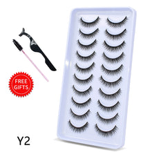 Load image into Gallery viewer, 5/10Pairs 3D Mink Lashes Natural Eyelashes Dramatic False Eyelashes Faux Cils Makeup Wholesale Fake Eyelash Extension maquiagem
