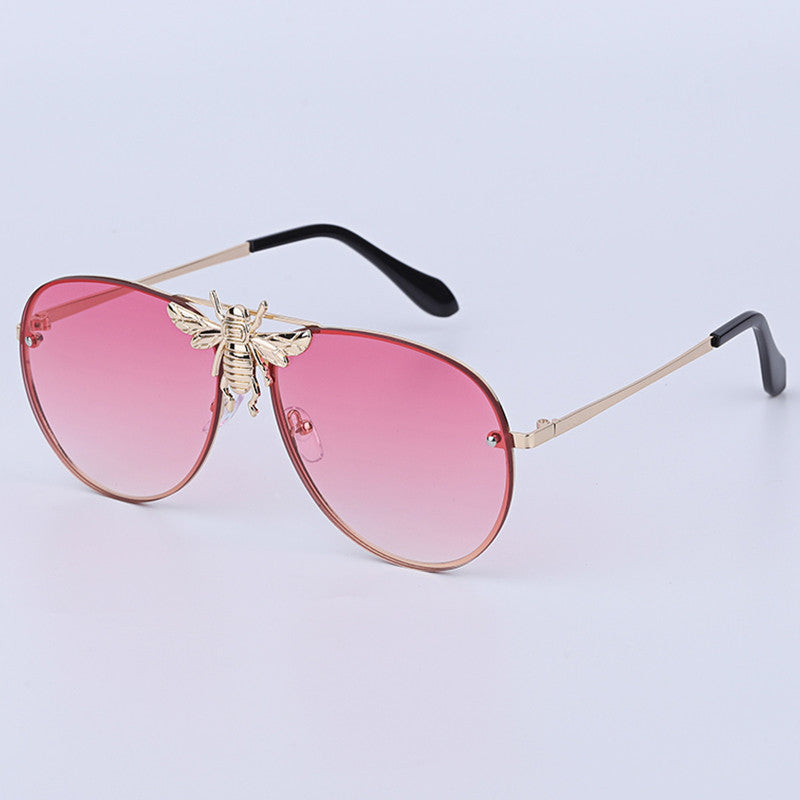 Luxury Brand Designer Sunglasses Women Classic Retro Sun Glasses Gradient Lens Shades Little Bee Eyeglasses Ladies UV400