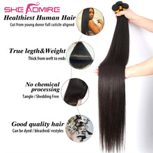 Load image into Gallery viewer, Bone Straight Human Hair Bundles SheAdmire 32 34 36 38 40Inch 1/3/4 Pcs Deals Sale For Black Women Brazilian Remy Hair Extension
