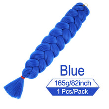 Load image into Gallery viewer, 82 Inch 165g/Pack Synthetic Crochet Hair Pre Stretched Jumbo Braiding Hair High Temperature Fiber Hair Extensions For Box Braids
