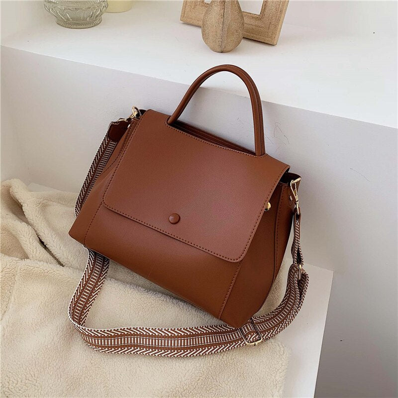 Totes Bags Women Large Capacity Handbags Women PU Shoulder Messenger Bag Female Retro Daily Totes Lady Elegant Handbags