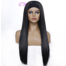Load image into Gallery viewer, QY Hair Big Afro Kinky Curly Headband Wigs For Women Synthetic Hair Wigs Turban Wrap Hair Style

