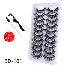 Load image into Gallery viewer, 5/10Pairs 3D Mink Lashes Natural Eyelashes Dramatic False Eyelashes Faux Cils Makeup Wholesale Fake Eyelash Extension maquiagem
