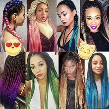 Load image into Gallery viewer, 82 Inch 165g/Pack Synthetic Crochet Hair Pre Stretched Jumbo Braiding Hair High Temperature Fiber Hair Extensions For Box Braids
