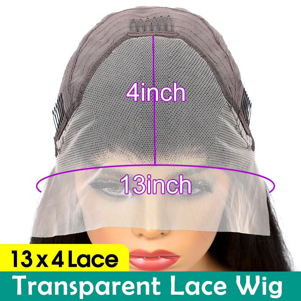 Transparent Lace Wigs 28 30 Inch Human Hair Wig Human Hair Lace Wig T Part Brazilian Bone Straight Lace Front Human Hair Wigs