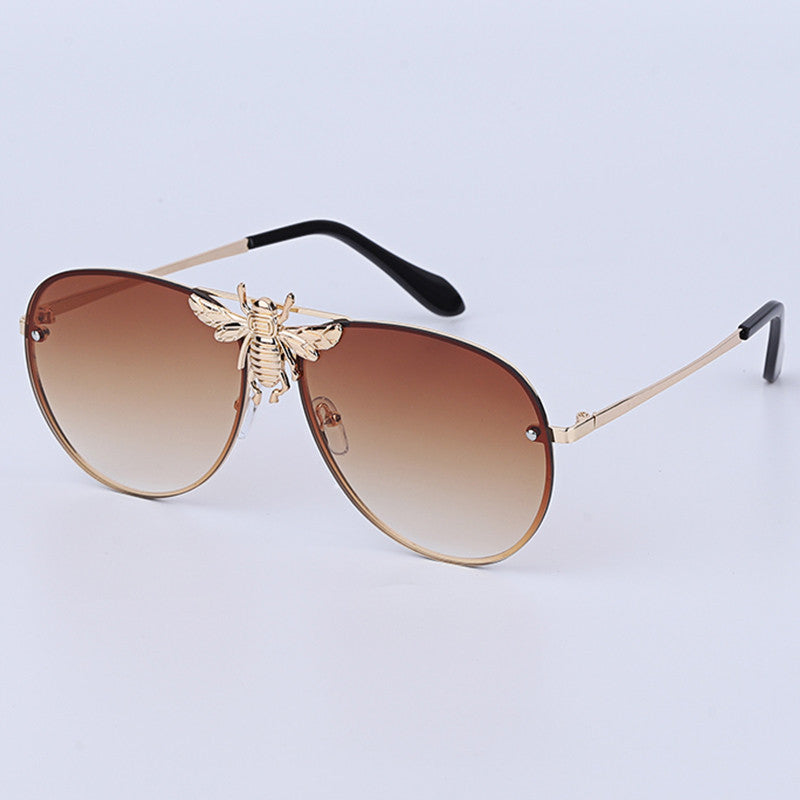 Luxury Brand Designer Sunglasses Women Classic Retro Sun Glasses Gradient Lens Shades Little Bee Eyeglasses Ladies UV400