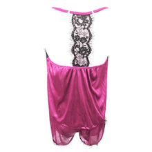Load image into Gallery viewer, Women Sleepwear Pyjama Sets Sleeveless Strap Lace Trim Satin Cami Top Nightwear Femme Sexy Summer Homewear Sleepwears
