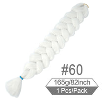 Load image into Gallery viewer, 82 Inch 165g/Pack Synthetic Crochet Hair Pre Stretched Jumbo Braiding Hair High Temperature Fiber Hair Extensions For Box Braids
