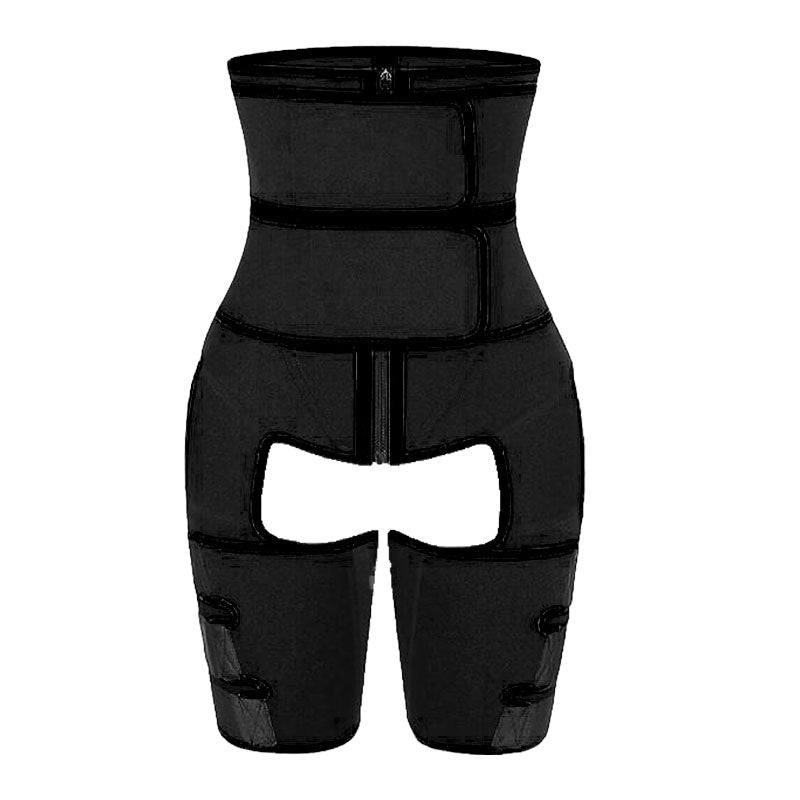 Women High Waist Thigh Trimmer Neoprene Sweat Shapewear Slimming Leg Body Shapers Adjustable Waist Trainer Slimming Belt