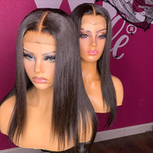 Load image into Gallery viewer, VINIDA STYLE Highlight Straight 150Density Lace Front Human Hair Wigs Scalp Top Closure Wigs With Baby Hair Non-Remy
