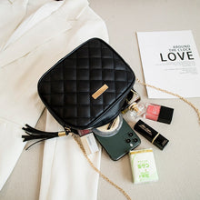 Load image into Gallery viewer, 2022 Tassel Small Messenger Bag For Women Trend  Embroidery Camera Female Shoulder Bag Fashion Chain Ladies Crossbody Bags
