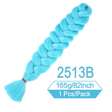 Load image into Gallery viewer, 82 Inch 165g/Pack Synthetic Crochet Hair Pre Stretched Jumbo Braiding Hair High Temperature Fiber Hair Extensions For Box Braids
