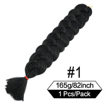 Load image into Gallery viewer, 82 Inch 165g/Pack Synthetic Crochet Hair Pre Stretched Jumbo Braiding Hair High Temperature Fiber Hair Extensions For Box Braids
