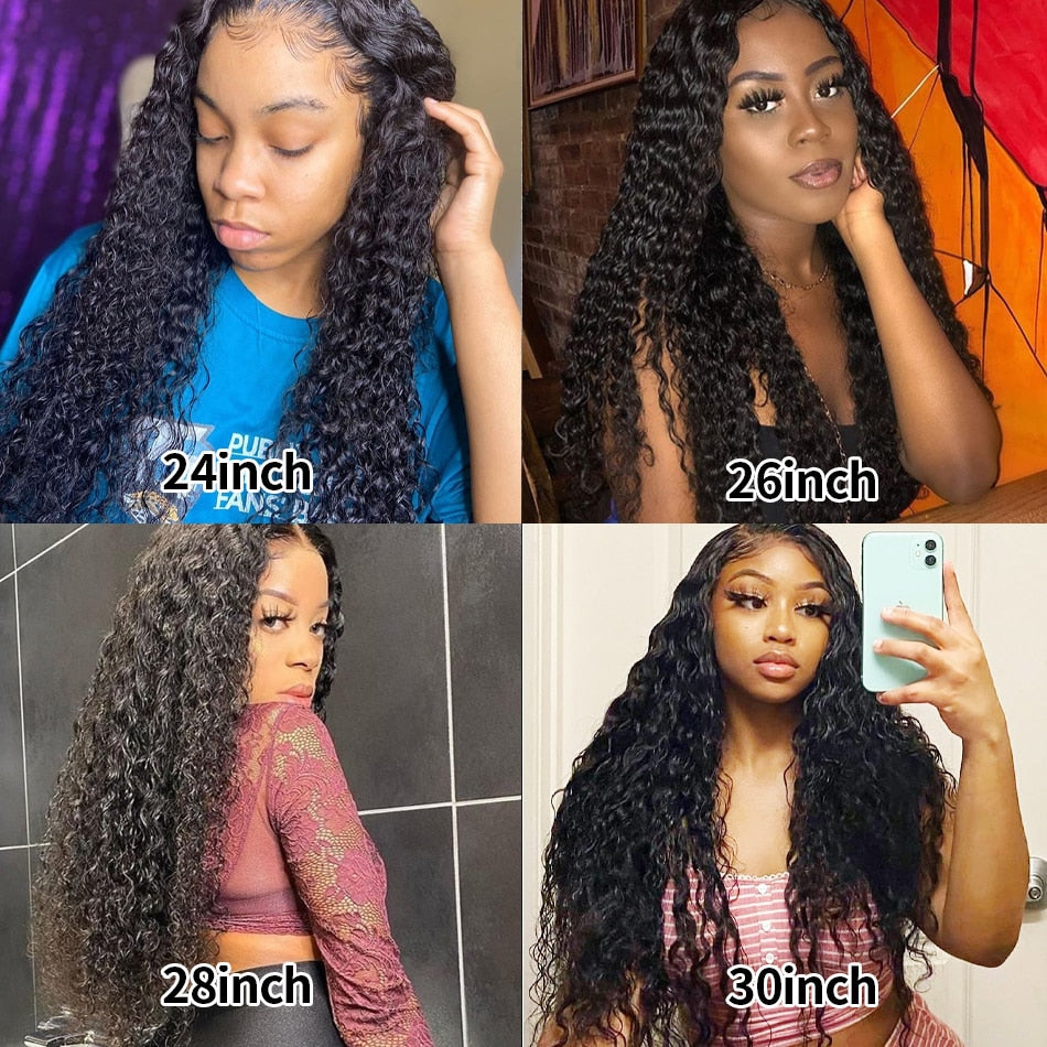 30 34 Inch Loose Deep Wave HD Frontal Wigs for Women Curly Human Hair Brazilian 13x4 Wet And Wavy Water Wave Full Lace Front Wig