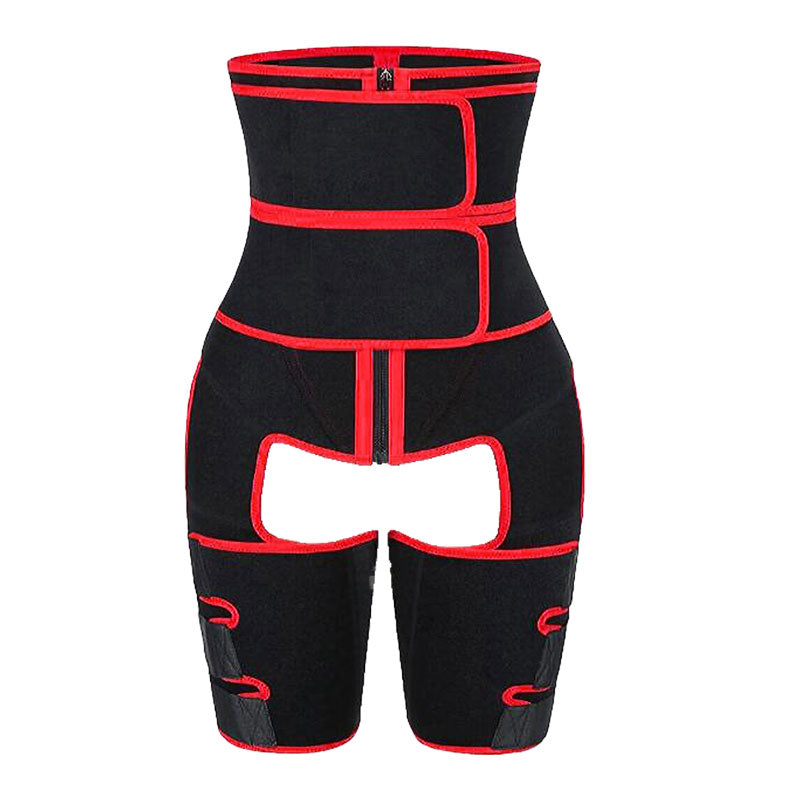 Women High Waist Thigh Trimmer Neoprene Sweat Shapewear Slimming Leg Body Shapers Adjustable Waist Trainer Slimming Belt