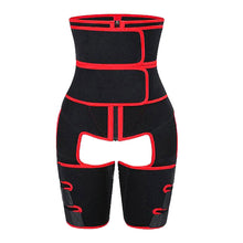 Load image into Gallery viewer, Women High Waist Thigh Trimmer Neoprene Sweat Shapewear Slimming Leg Body Shapers Adjustable Waist Trainer Slimming Belt
