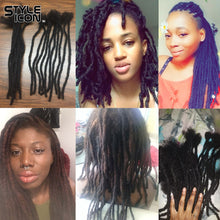 Load image into Gallery viewer, Styleicon Dreadlocks 100% Human Hair Tight Afro Kinky Bulk Human Hair For Twist Braids Human Hair Extensions 20/40/60 strand/lot
