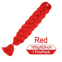 Load image into Gallery viewer, 82 Inch 165g/Pack Synthetic Crochet Hair Pre Stretched Jumbo Braiding Hair High Temperature Fiber Hair Extensions For Box Braids
