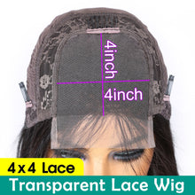 Load image into Gallery viewer, Transparent Lace Wigs 28 30 Inch Human Hair Wig Human Hair Lace Wig T Part Brazilian Bone Straight Lace Front Human Hair Wigs
