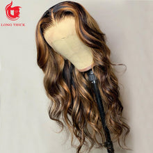 Load image into Gallery viewer, Highlight Wig Human Hair Ombre Lace Front Wig Brazilian Hair Wigs For Black Women 30 Inch Honey Blonde Body Wave Lace Front Wig
