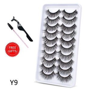 5/10Pairs 3D Mink Lashes Natural Eyelashes Dramatic False Eyelashes Faux Cils Makeup Wholesale Fake Eyelash Extension maquiagem