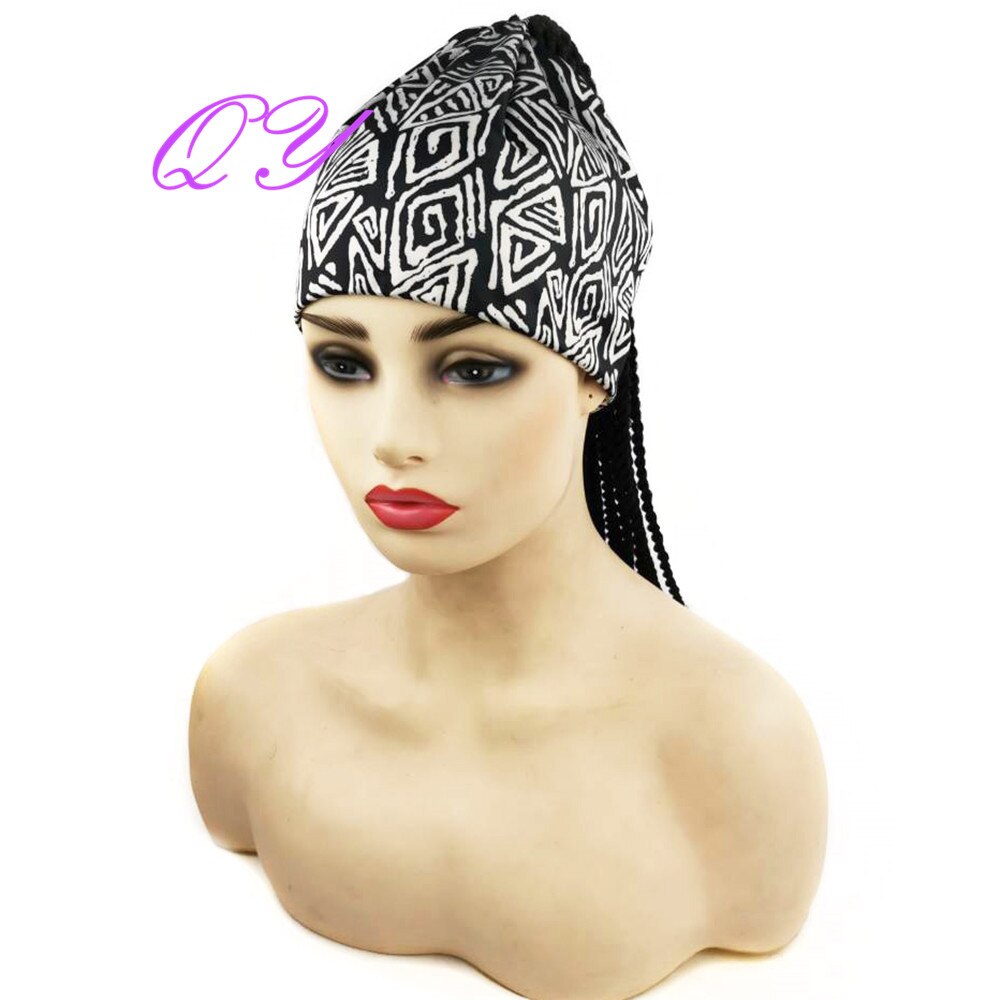 QY Hair Big Afro Kinky Curly Headband Wigs For Women Synthetic Hair Wigs Turban Wrap Hair Style