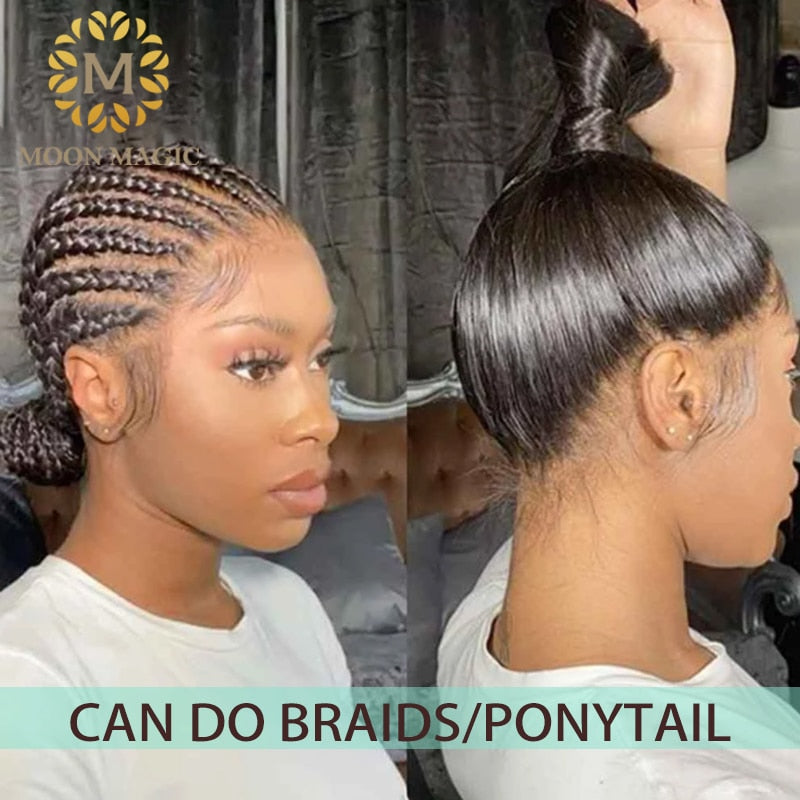 Full Lace Human Hair Wigs Straight Lace Front Wig Glueless Full Lace Wig Human Hair Pre Plucked Human Hair Wigs 26inches 150%