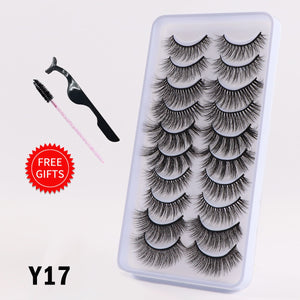 5/10Pairs 3D Mink Lashes Natural Eyelashes Dramatic False Eyelashes Faux Cils Makeup Wholesale Fake Eyelash Extension maquiagem