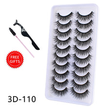 Load image into Gallery viewer, 5/10Pairs 3D Mink Lashes Natural Eyelashes Dramatic False Eyelashes Faux Cils Makeup Wholesale Fake Eyelash Extension maquiagem
