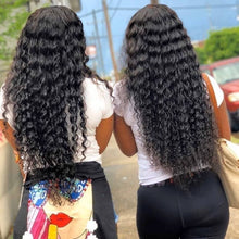 Load image into Gallery viewer, 30 34 Inch Loose Deep Wave HD Frontal Wigs for Women Curly Human Hair Brazilian 13x4 Wet And Wavy Water Wave Full Lace Front Wig
