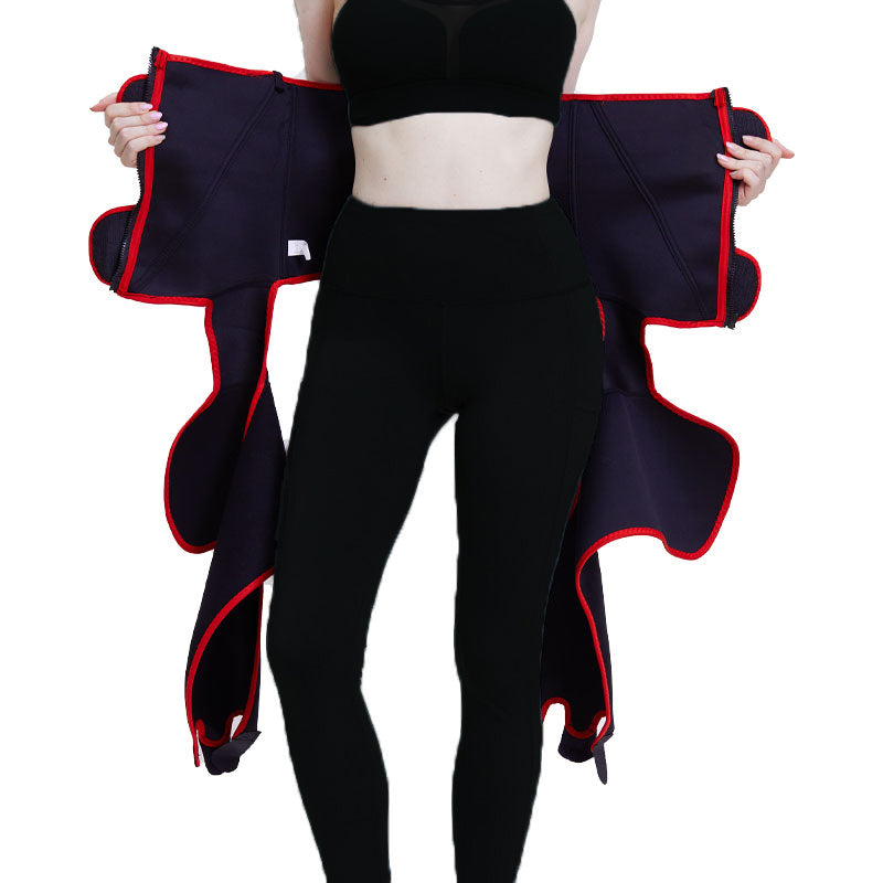 Women High Waist Thigh Trimmer Neoprene Sweat Shapewear Slimming Leg Body Shapers Adjustable Waist Trainer Slimming Belt