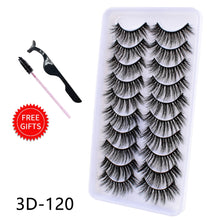 Load image into Gallery viewer, 5/10Pairs 3D Mink Lashes Natural Eyelashes Dramatic False Eyelashes Faux Cils Makeup Wholesale Fake Eyelash Extension maquiagem

