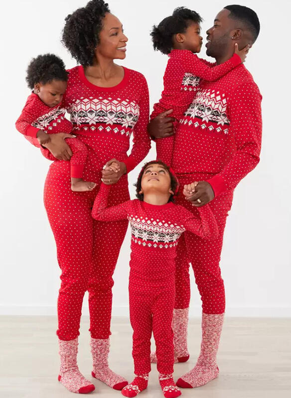 Christmas Printed Parent-Child Pajama Set for Christmas