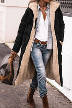Load image into Gallery viewer, 2023 Amazon Europe and America Solid Color Hooded Cotton Dress Long Sleeve Double sided Wear Slim Fit Style Cardigan Coat Top
