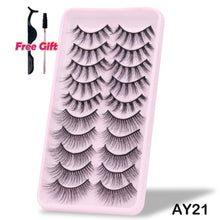 Load image into Gallery viewer, 5/10Pairs 3D Mink Lashes Natural Eyelashes Dramatic False Eyelashes Faux Cils Makeup Wholesale Fake Eyelash Extension maquiagem
